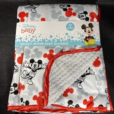 Authentic Disney Mickey Mouse Baby Blanket 30  X 40  Super Soft • $20