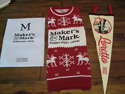 Maker S Mark Christmas Sweater New Bourbon Whisky Whiskey Kentucky • $74.99