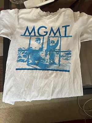MGMT Band T Shirt Graphic Vintage White T Shirt Late 2000s MGMT Merch • $50