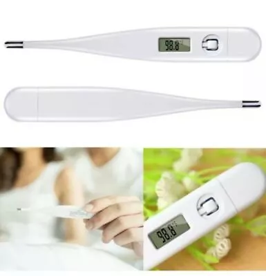 Personal LCD Medical Body Thermometer Adult Child Baby Oral Rectal Digital 2pcs • $11.88