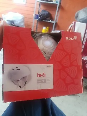 $55 • Buy NEW RED Hi-Fi Snowboarding Helmet MATTE WHITE XL