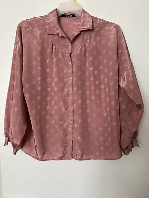 Vtg Pierre Cardin Chemise Womens Collared Button Up Long Sleeve Blouse L  Or XL? • $5