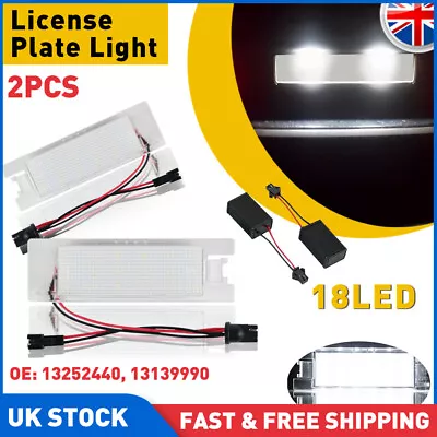 LED License Number Plate Light FOR Vauxhall Opel Astra H J Corsa Vectra C Zafira • $15.53