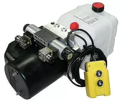 Flowfit 12V DC Double Acting Hydraulic Power Pack 4.5L Tank ZZ004232 • £351.12