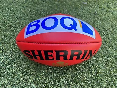 AFL SHERRIN KANGAROO BRAND GC Sun’s BOQ AUSTRALIAN MADE LEATHER GAME FOOTBALL • $189.95