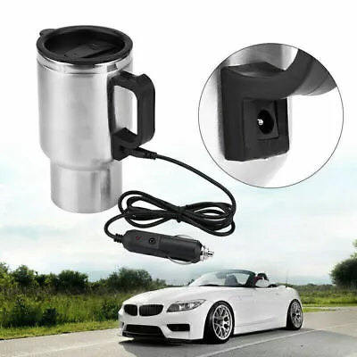 Car Camping Travel Kettle 12V 450ml Car Truck In-car Tea Maker Z9M9 N1Q4 • £10.64