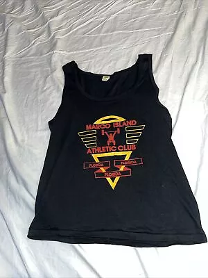 Vintage 70s 80s Velva Sheen T Shirt Sz XL USA Sleeveless Tank Marco Island • $20