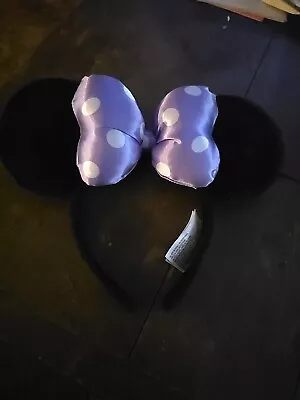 Minnie Mouse Ears Purple Bow • $10