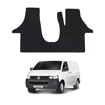 Fits VW Transporter T5 T6 2003 To 2021 Tailored Rubber Van Floor Mats Front 1pc • $49.72