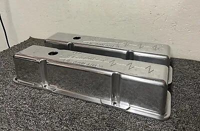 *Heartbeat Of America Vintage Aluminum Valve Covers Chevy SBC 327 350 383 400* • $379