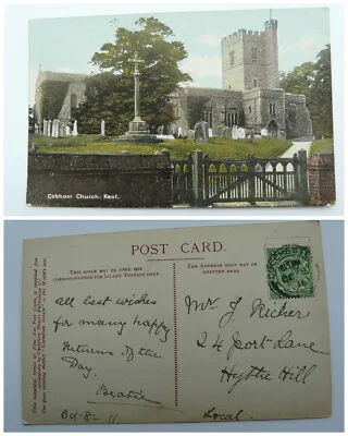 Kent Cobham Church 1911. Christian Novels Postcard • £2