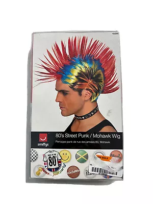 $14.98 • Buy Smiffys 80's Street Punk Mohawk Wig NEW Halloween Colorful Adult Wig