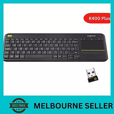 LOGITECH K400 Plus Wireless Keyboard Touchpad PC Laptop Android Smart TV BOX USB • $77.52