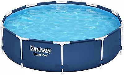 Bestway Steel Pro Swimming Pool Outdoor Garden Set 10ft X 30  Dark Blue • £115.99