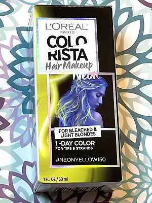 L’Oreal Colorista 1 Day Hair Color NEON YELLOW 150 For Bleached & Light Blondes • $1