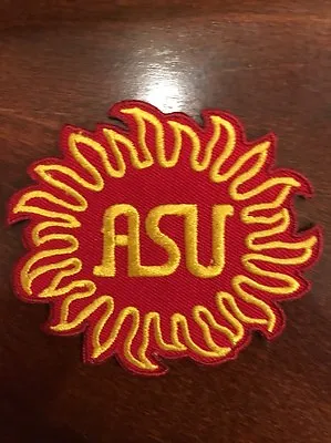 $6.99 • Buy ASU Arizona State University Sun Devils Vintage Embroidered Iron On Patch 3 