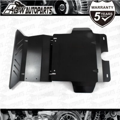 Steel Bash Plate 3mm Black 2pc Fit For Toyota Hilux N70 SR SR5 2005 - 2015 • $140