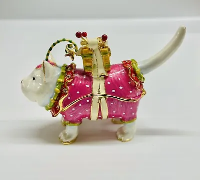 Dept 56 Krinkles By Patience Brewster Fat Cat Jeweled Box - NEW • $75