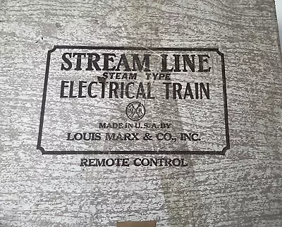 Stream Line Electrical Train- Louis Marx & Co. #52824 Train #666 • $110