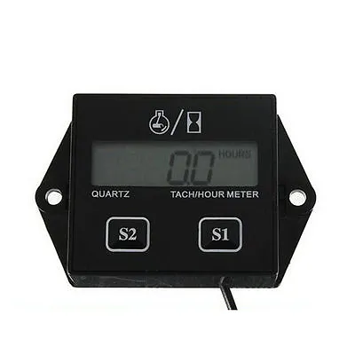 Waterproof Digital Tachometer Tach Hour Meter Motor ATV Engine Inductive Gauge  • $13.66