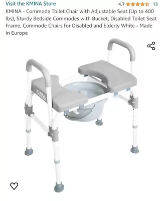 Commode Chair Raised Toilet Seat Shower Chair All In One Elderly Disabled... • £60