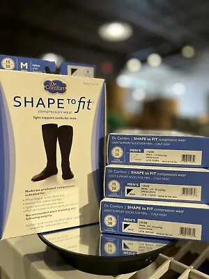 Shape To Fit Light Compression Support Socks For Men- 15-20 MmHg COLORS / SIZES • $12