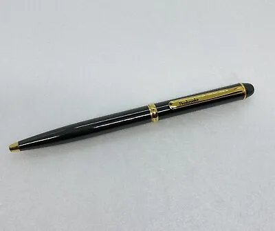 Vintage Pembrooke Roller Ball Pen Lacquered Green Brass Clip Unique Color 6 • $27.22