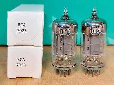Pair Of RCA 7025 Long Plate NOS Vacuum Tubes - 7% Matched • $300