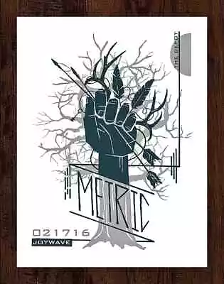 Metric Joywave Concert Poster Feb 17 2016 Salt Lake City Gig AP Print • $73.26