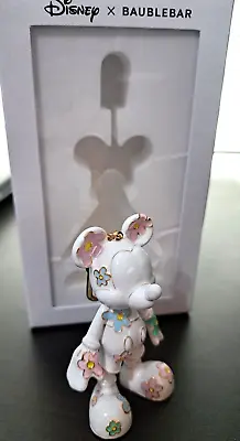 Disney X BAUBLEBAR Spring Flowers Mickey Mouse Keychain Bag Purse Charm • $49.93