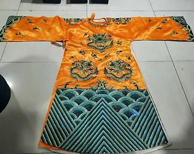 Chinese Rare Qing Dynasty Court Collection Emperor Dragon Robe Cosplay Costume龙袍 • $371.28