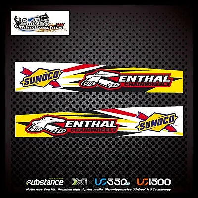 Suzuki RMZ250 10-16 Renthal Sunoco Swingarm Red Decal Sticker MX (251) • $18.68