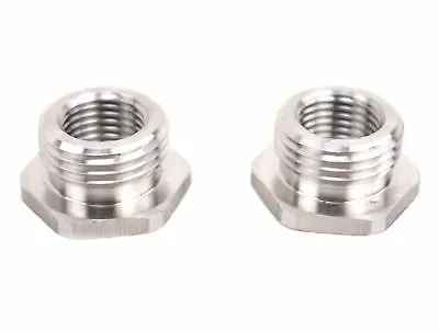 Stainless Adapters Reduce 02 O2 Sensor Ports Bungs 18MM To 12MM Harley Plug • $10.50