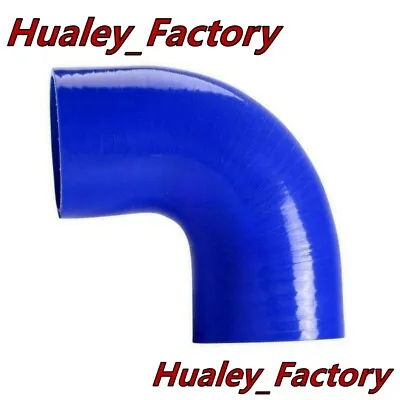 2.5 -2.5  90 Degree Elbow Blue Silicone Hose Coupler 63mm Intercooler Pipe • $8.90