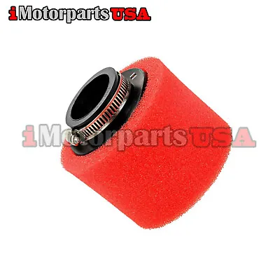 2  50mm Dual Stage Foam Air Filter Cleaner Clamp On Pod For Atv Utv Motorcycle • $13.95