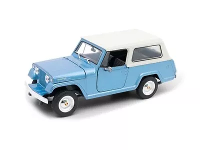 1967 Jeep Jeepster Commando Station Wagon – Blue 1:24 Scale Car - Welly 24117BL • $32.95