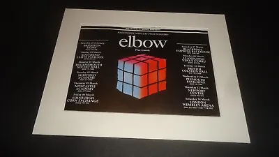 £7.50 • Buy ELBOW 2009 Tour-mounted Original Advert