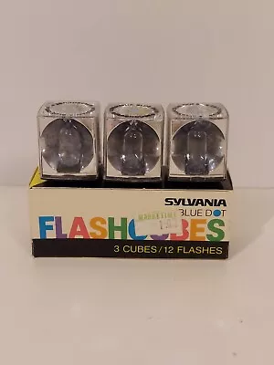 Vintage Sylvania Blue Dot Flash Cubes In Box • $8