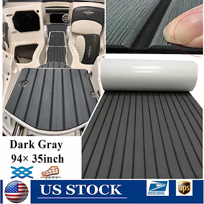 Dark Gray EVA Foam Boat Flooring Marine Flooring Decking Carpet  Self-adhesive • $50