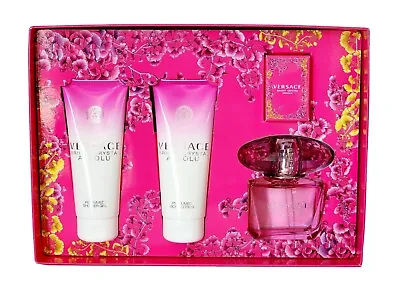 VERSACE BRIGHT CRYSTAL ABSOLU By Versace 4 PIECE GIFT SET - 3.0 OZ EAU DE PARFUM • $105