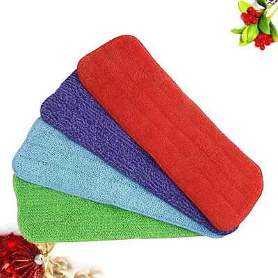 £10.67 • Buy 4pcs Microfiber Cleaning Pad Spray Mop Replacement Pads Floor Cleaning Wipes
