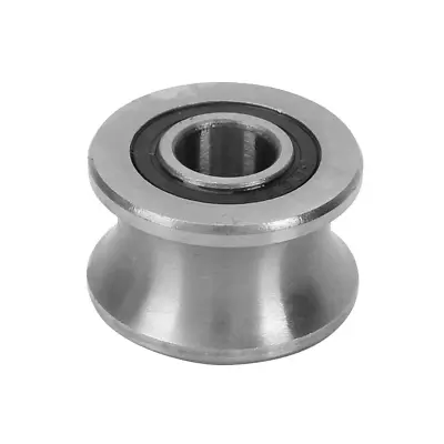 5PCS Deep U Groove Round Bottom Bearing Track Roller Wheel Stainless Steel Guide • $14.54