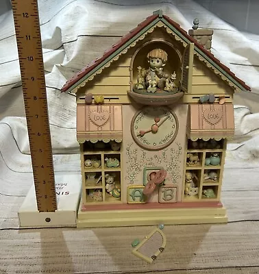 Enesco Toyland Precious Moments Music Box Clock Works Music Box Doesn't  PARTS • $59.99