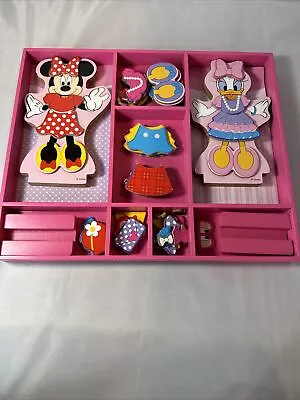 Melissa & Doug Disney Minnie Mouse And Daisy Duck Magnetic Dress-up Wooden Doll • $19.99