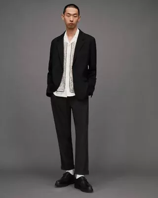 Allsaints Helm Slim Fit Cropped Tapered Trousers • £25