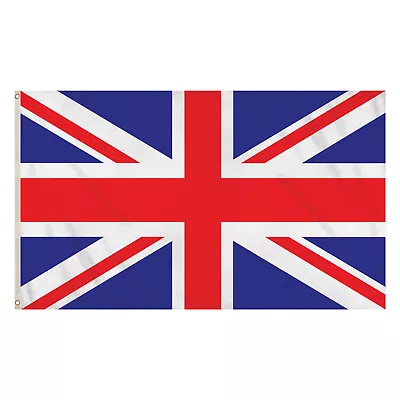 5ft X 3ft Large Union Jack Great Britain Flag Fabric Polyester GB Sport UK New • £3.30