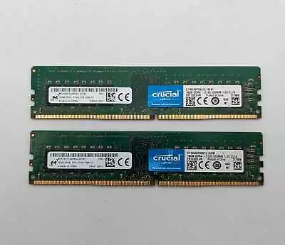 Crucial 64GB (2 X 16GB) DDR4 2133 MHz UDIMM 1.2V CL15 (CT6G4DFD8213.16FB1) • $49.99