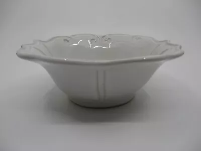 Vietri Incanto Stone White Baroque Cereal Bowl - 7   -0711c • $29.98