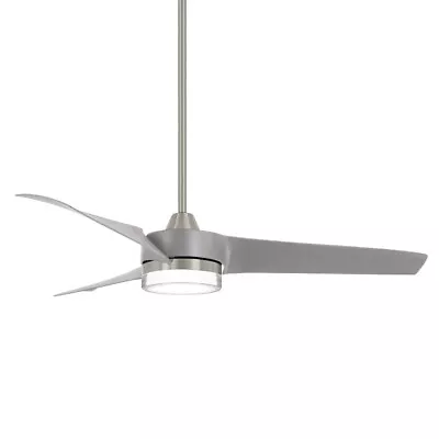 Minka Aire Veer 56  LED Ceiling Fan Nickel/Silver/Frosted White - F692L-BN-SL • $349.95