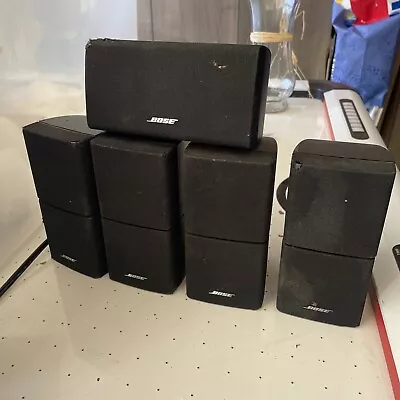 Set Of Bose Acoustimass 10 Series IV Cube Speakers 4 Front 1 Center • $149.99